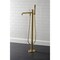 Kingston Brass KS7037DPL Freestanding Tub Faucet with Hand Shower, Brushed Brass KS7037DPL - alternate 2